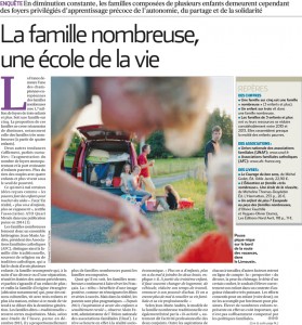 La famille nombreuse, une école de la vie